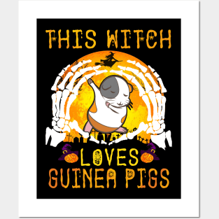 This Witch Loves Guinea Pigs Halloween (109) Posters and Art